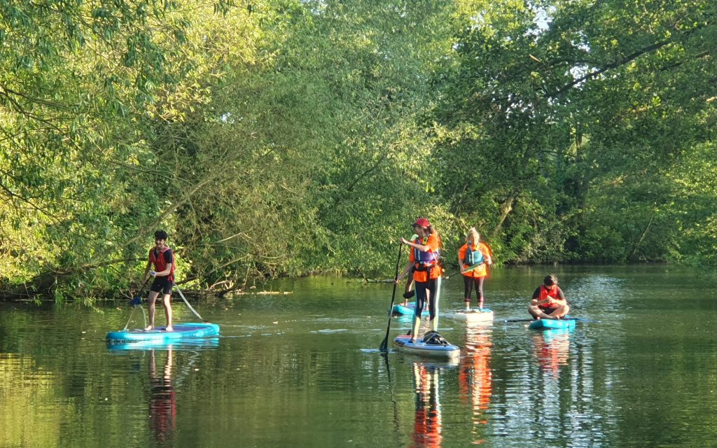 Tranquil Paddling on the River Wey