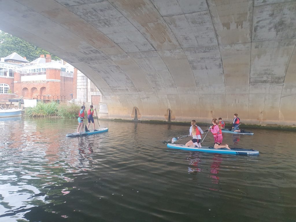 Young Carers under Hampton Court Bridge