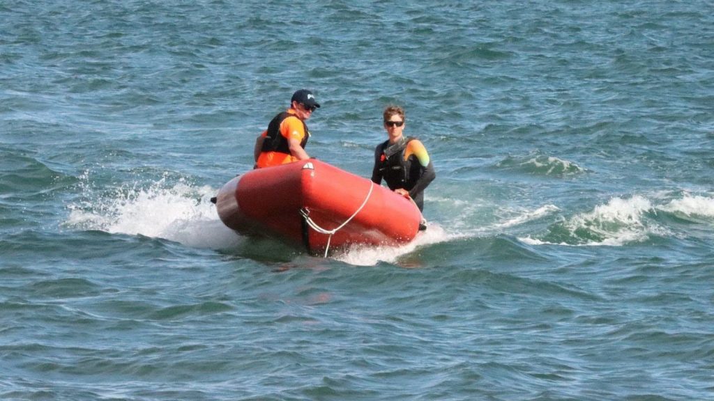 Captain and safety team adjusting the Route.